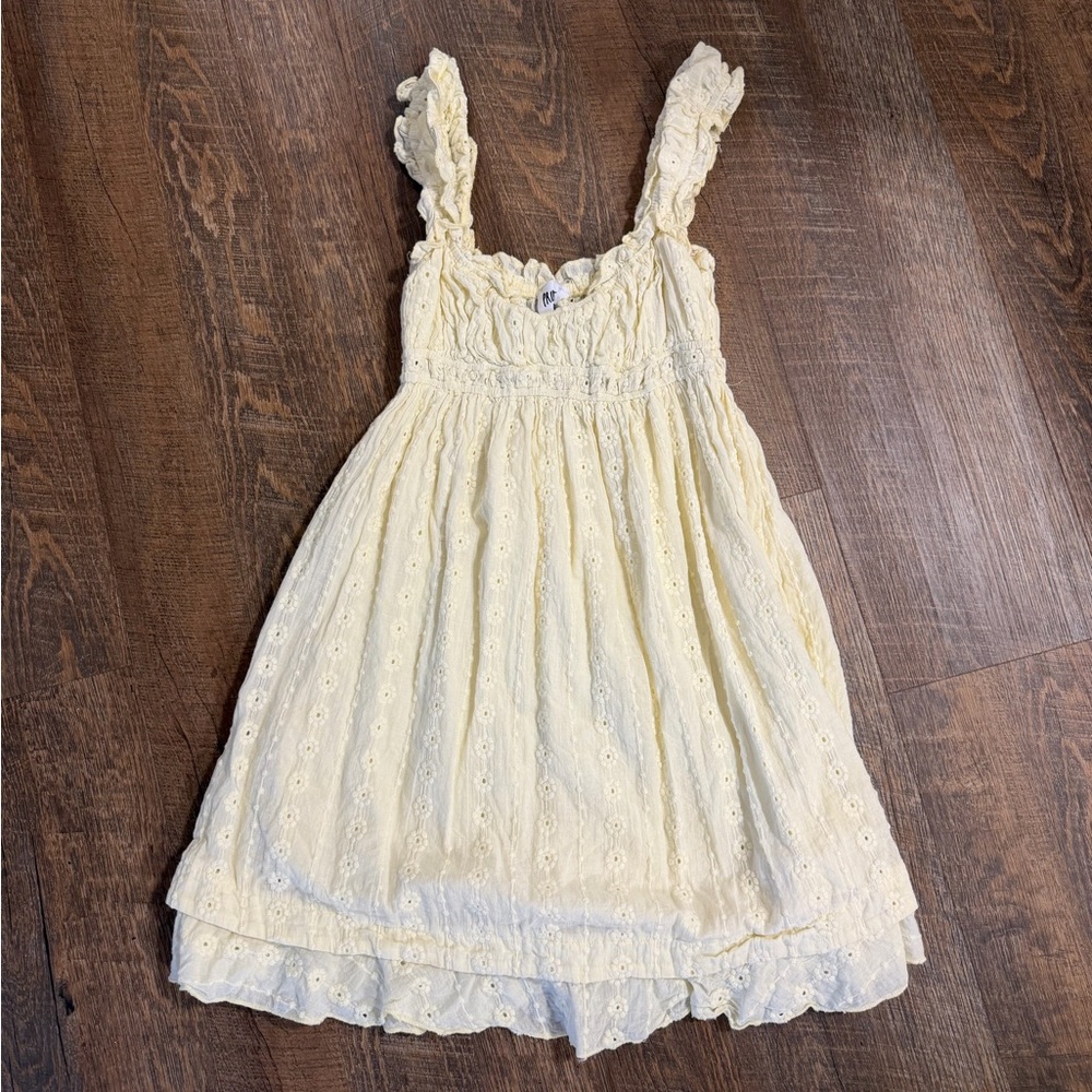 Princess Polly Light Yellow Lace Dress